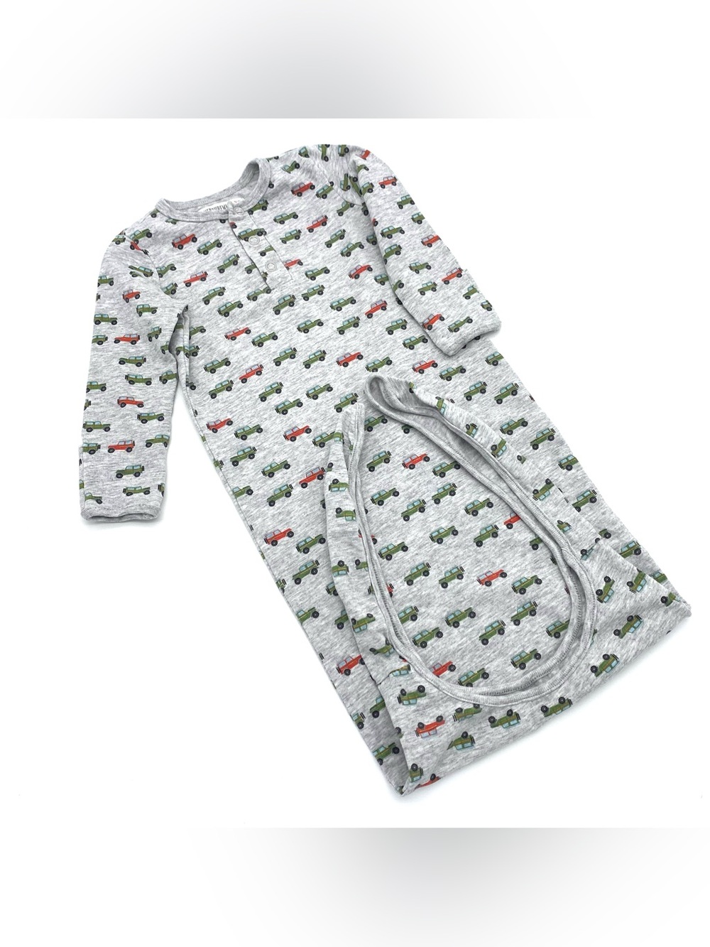 Adventurewear 360° Baby Sleep Knotted Gown Car’s Print Size 0-6 Months